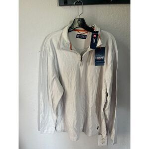New chaps‎ men pullover XL cream cruise jacket